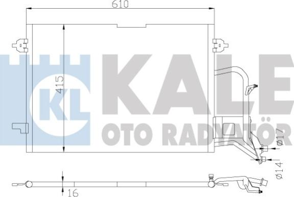 KALE OTO RADYATÖR 342935 - Конденсатор кондиционера unicars.by