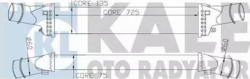 KALE OTO RADYATÖR 342400 - Интеркулер, теплообменник турбины unicars.by