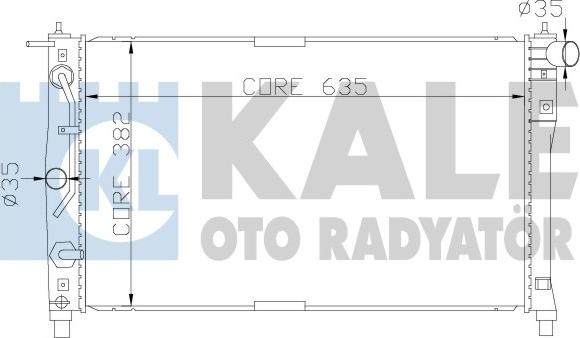 KALE OTO RADYATÖR 342250 - Радиатор, охлаждение двигателя unicars.by