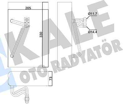 KALE OTO RADYATÖR 350030 - Испаритель, кондиционер unicars.by