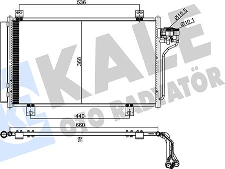 KALE OTO RADYATÖR 357975 - Конденсатор кондиционера unicars.by
