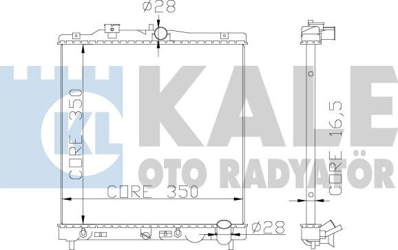 KALE OTO RADYATÖR 368900 - Радиатор, охлаждение двигателя unicars.by