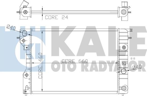 KALE OTO RADYATÖR 363900 - Радиатор, охлаждение двигателя unicars.by