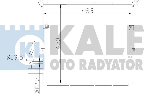 KALE OTO RADYATÖR 385100 - Конденсатор кондиционера unicars.by