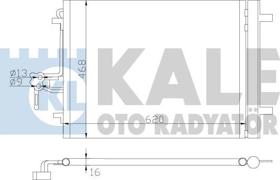 KALE OTO RADYATÖR 386200 - Конденсатор кондиционера unicars.by