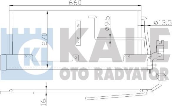 KALE OTO RADYATÖR 388800 - Конденсатор кондиционера unicars.by