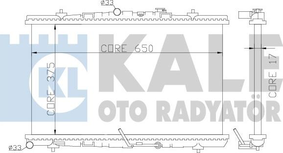 KALE OTO RADYATÖR 371300 - Радиатор, охлаждение двигателя unicars.by