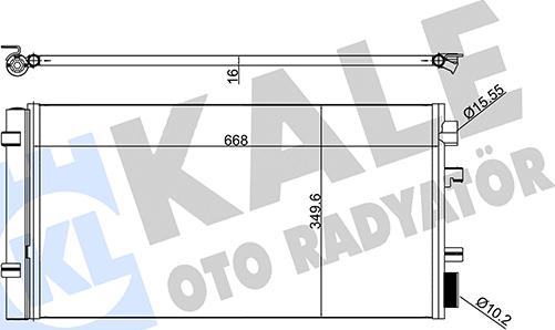 KALE OTO RADYATÖR 255099 - Конденсатор кондиционера unicars.by