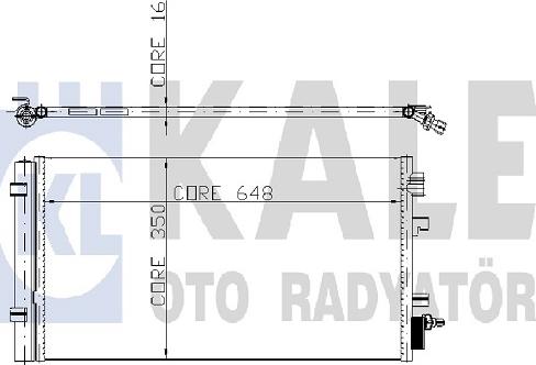 KALE OTO RADYATÖR 255000 - Конденсатор кондиционера unicars.by