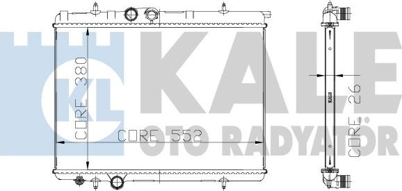 KALE OTO RADYATÖR 215999 - Радиатор, охлаждение двигателя unicars.by