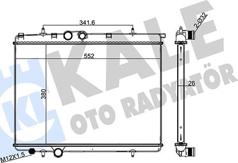 KALE OTO RADYATÖR 215900 - Радиатор, охлаждение двигателя unicars.by