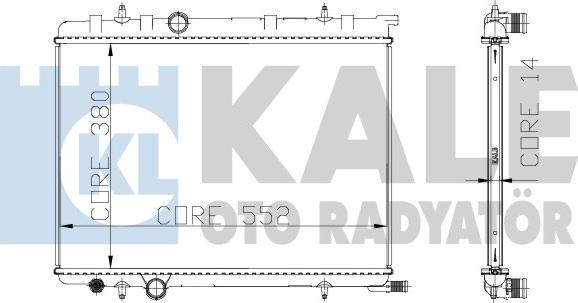 KALE OTO RADYATÖR 216999 - Радиатор, охлаждение двигателя unicars.by