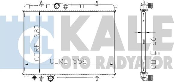 KALE OTO RADYATÖR 216499 - Радиатор, охлаждение двигателя unicars.by