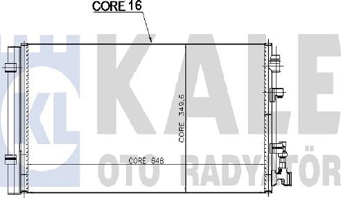 KALE OTO RADYATÖR 220800 - Конденсатор кондиционера unicars.by