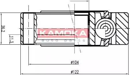 Kamoka 9003 - Шарнирный комплект, ШРУС, приводной вал unicars.by