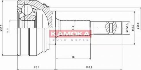 Kamoka 6536 - Шарнирный комплект, ШРУС, приводной вал unicars.by