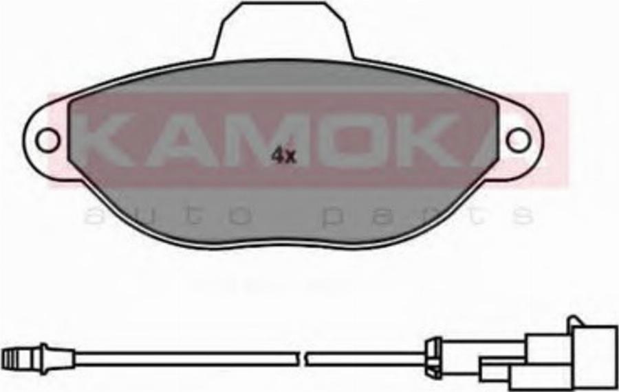 Kamoka 1011850 - Тормозные колодки, дисковые, комплект unicars.by