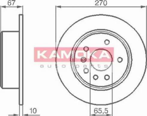 Kamoka 103478 - Тормозной диск unicars.by