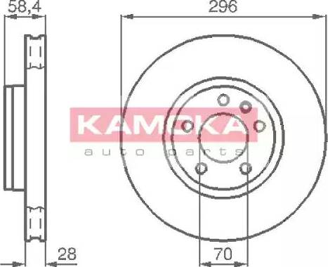 Kamoka 103660 - Тормозной диск unicars.by