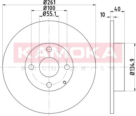 Kamoka 103157 - Тормозной диск unicars.by