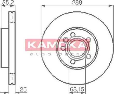 Kamoka 1031692 - Тормозной диск unicars.by