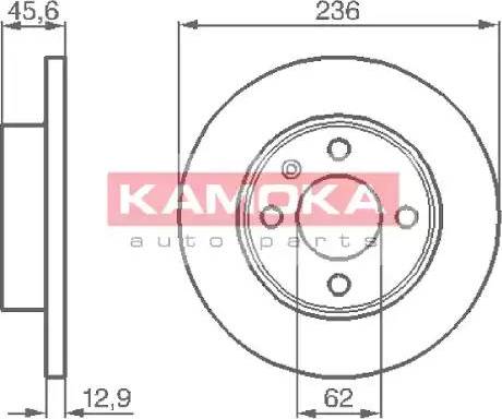 Kamoka 1031750 - Тормозной диск unicars.by