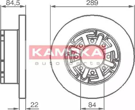 Kamoka 103281 - Тормозной диск unicars.by