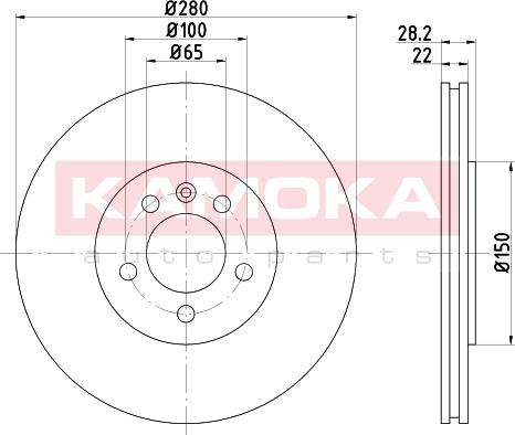 Kamoka 103223 - Тормозной диск unicars.by