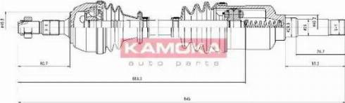 Kamoka CT1138906 - Приводной вал unicars.by