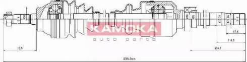 Kamoka CT1138935 - Приводной вал unicars.by