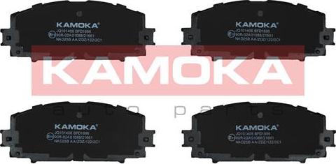 Kamoka JQ101406 - Тормозные колодки, дисковые, комплект unicars.by