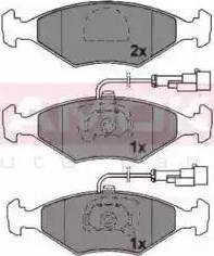 Kamoka JQ1011824 - Тормозные колодки, дисковые, комплект unicars.by