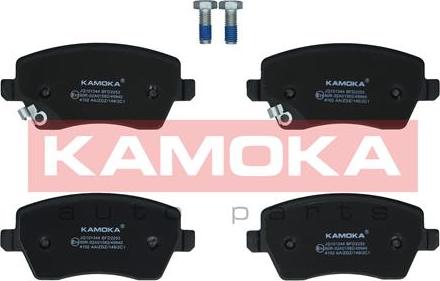 Kamoka JQ101344 - Тормозные колодки, дисковые, комплект unicars.by