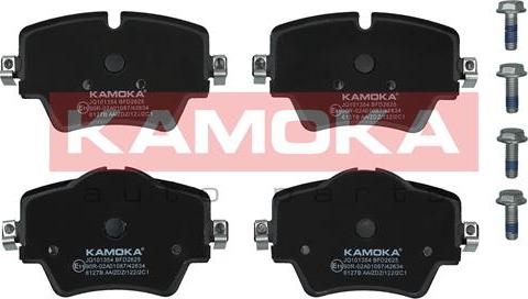 Kamoka JQ101354 - Тормозные колодки, дисковые, комплект unicars.by