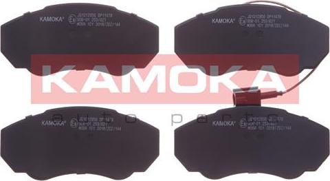 Kamoka JQ1012956 - Тормозные колодки, дисковые, комплект unicars.by