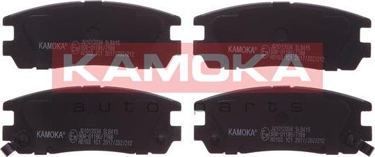 Kamoka JQ1012034 - Тормозные колодки, дисковые, комплект unicars.by