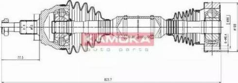 Kamoka VW1138927 - Приводной вал unicars.by