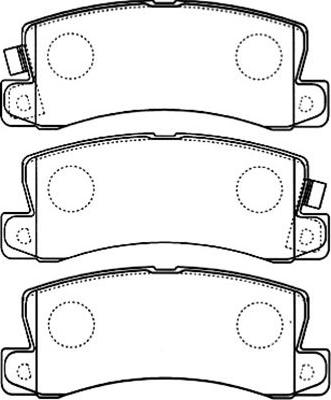 Kavo Parts BP-9094 - Тормозные колодки, дисковые, комплект unicars.by