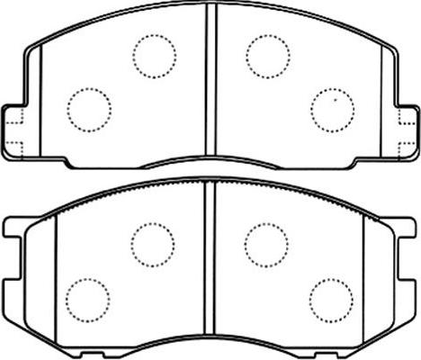 Kavo Parts BP-9098 - Тормозные колодки, дисковые, комплект unicars.by