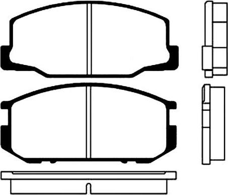 AUTO DELTA DP543 - Тормозные колодки, дисковые, комплект unicars.by