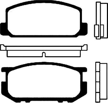 Advics A1N074 - Тормозные колодки, дисковые, комплект unicars.by