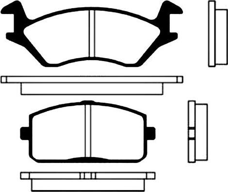 Kavo Parts BP-9002 - Тормозные колодки, дисковые, комплект unicars.by