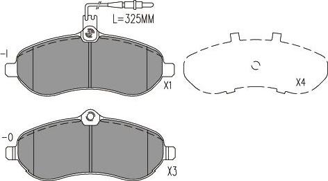 Kavo Parts BP-9162 - Тормозные колодки, дисковые, комплект unicars.by