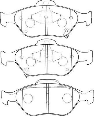 Kavo Parts BP-9109 - Тормозные колодки, дисковые, комплект unicars.by