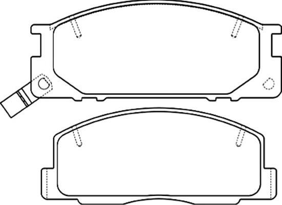 Kavo Parts BP-9101 - Тормозные колодки, дисковые, комплект unicars.by