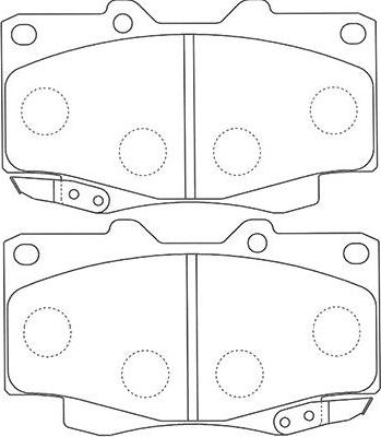 Kavo Parts BP-9117 - Тормозные колодки, дисковые, комплект unicars.by