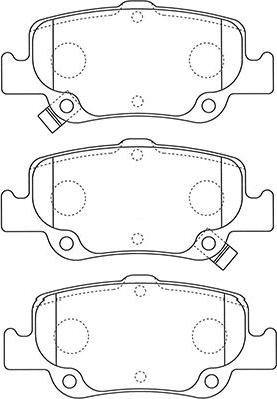 Kavo Parts BP-9129 - Тормозные колодки, дисковые, комплект unicars.by