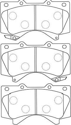 Kavo Parts BP-9121 - Тормозные колодки, дисковые, комплект unicars.by