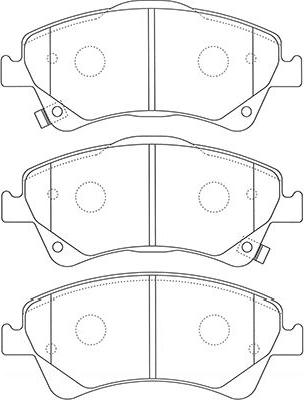 Kavo Parts BP-9128 - Тормозные колодки, дисковые, комплект unicars.by