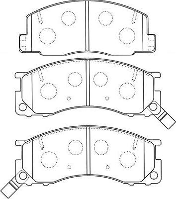 Kavo Parts BP-9123 - Тормозные колодки, дисковые, комплект unicars.by